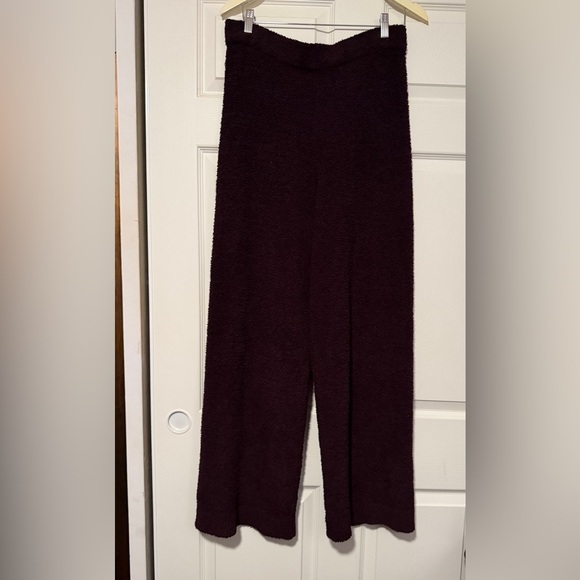 Victoria’s Secret Purple Cozy Knit Cardigan Pants Set Teddy Warm Loungewear - Picture 6 of 11